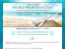 Tablet Screenshot of mindful-meditations.com